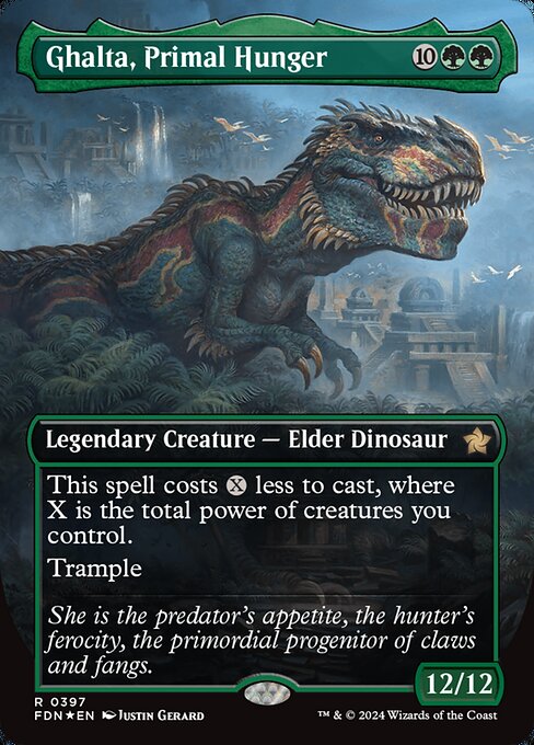 FDN: Ghalta, Primal Hunger (Borderless) (Mana Foil)