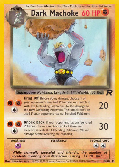 Dark Machoke 40/82 Unlimited Team Rocket