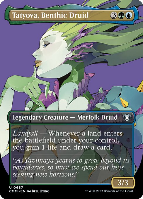 CMM: Tatyova, Benthic Druid (Borderless) (Foil)