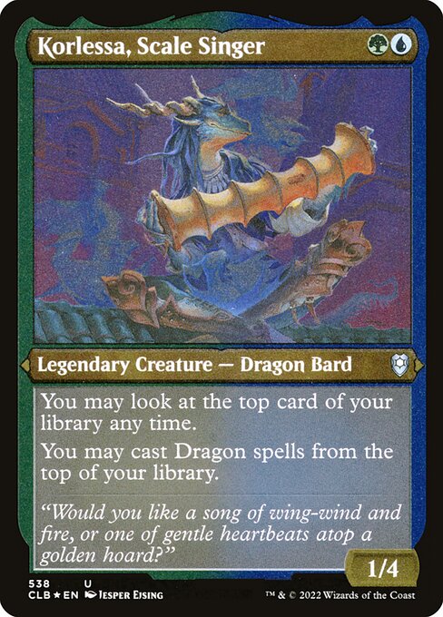 CLB: Korlessa, Scale Singer (Foil Etched)