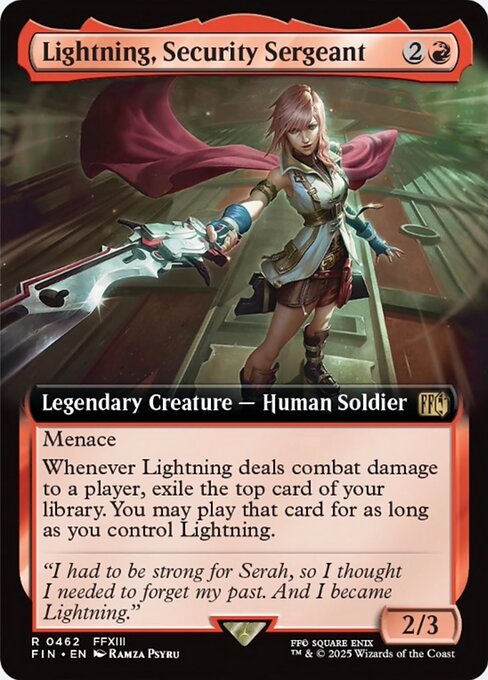 FIN: Lightning, Security Sergeant (Extended Art)