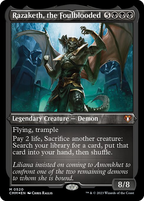 CMM: Razaketh, the Foulblooded (Foil Etched)