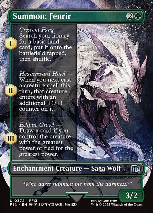 FIN: Summon: Fenrir (Borderless) (Foil)
