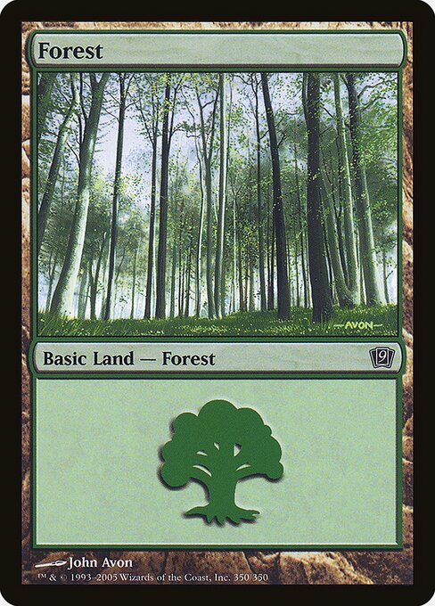 9ED: Forest (350) (Foil)