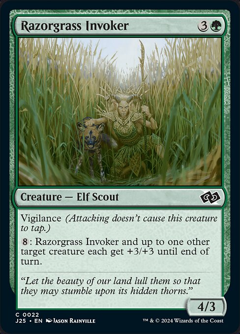 J25: Razorgrass Invoker (Foil)