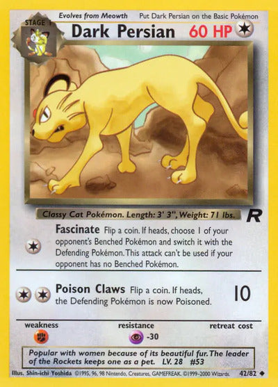 Dark Persian 42/82 Unlimited Team Rocket
