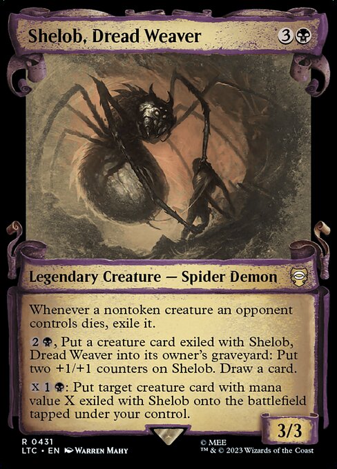 LTC: Shelob, Dread Weaver (Showcase Scrolls) (Foil)
