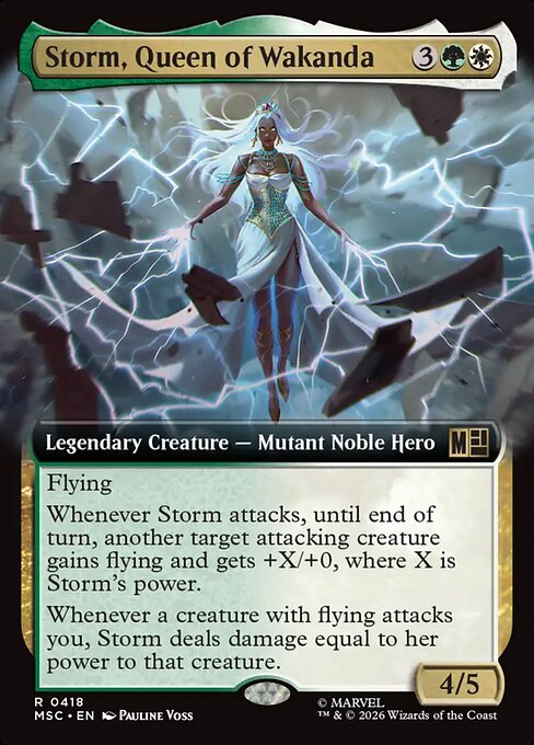 MSC: Storm, Queen of Wakanda (Extended Art)