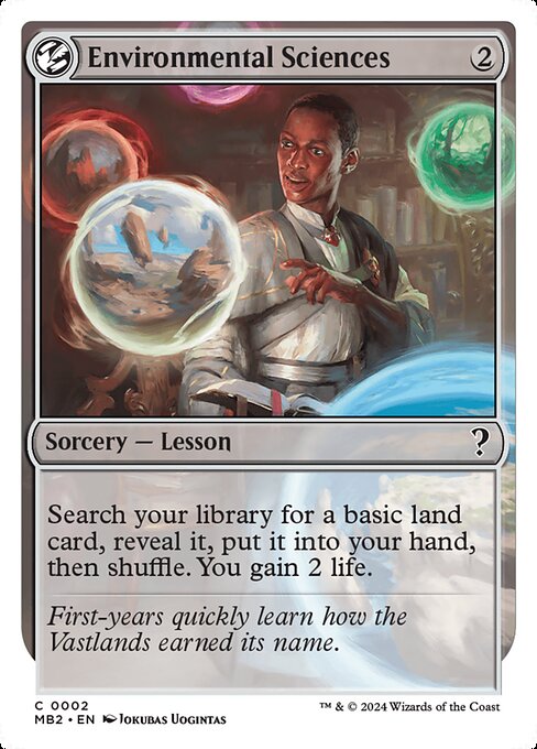 MB2: Environmental Sciences (White Border)
