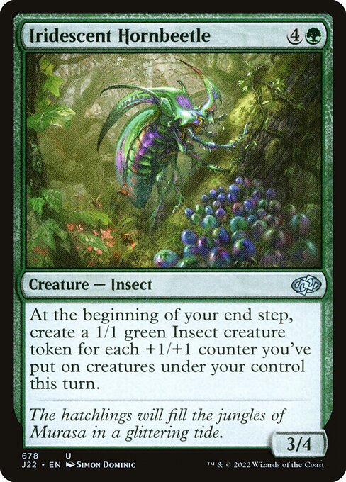 J22: Iridescent Hornbeetle