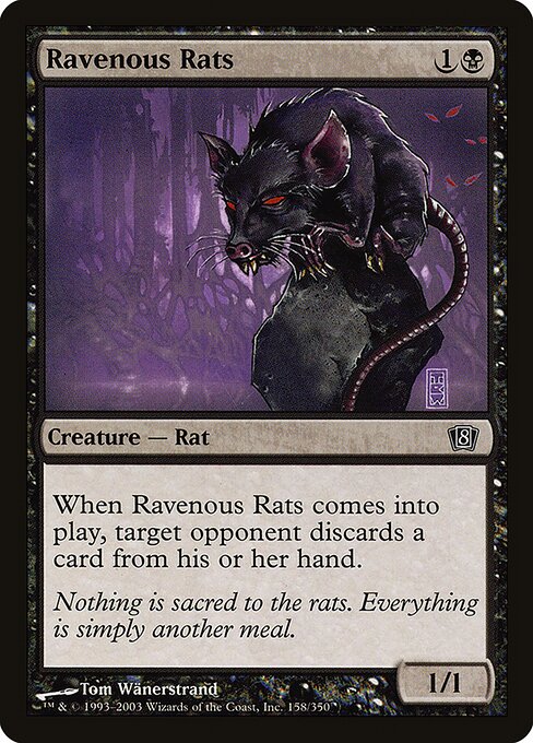 8ED: Ravenous Rats (Foil)