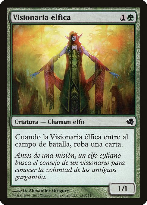 PS11: Elvish Visionary (Spanish) - "Visionaria elfica"