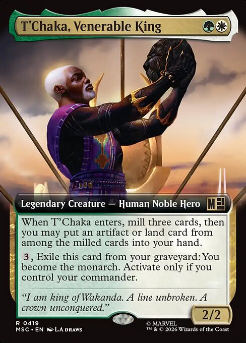 MSC: T'Chaka, Venerable King (Extended Art)