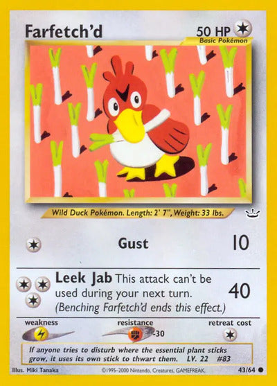 Farfetch'd 43/64 Unlimited Neo Revelation