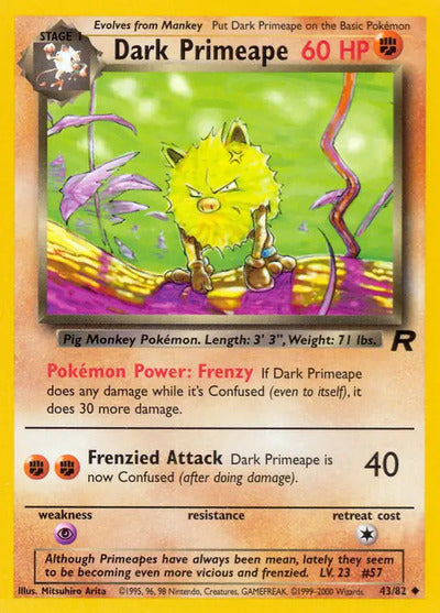 Dark Primeape 43/82 Unlimited Team Rocket