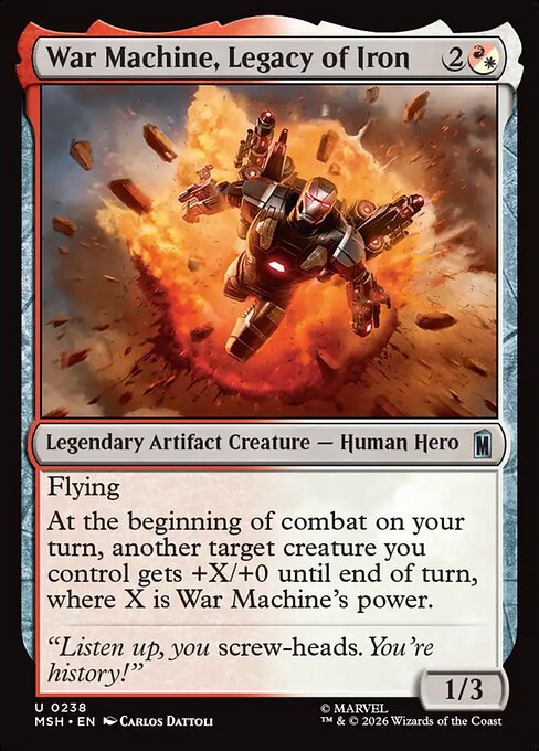 MSH: War Machine, Legacy of Iron