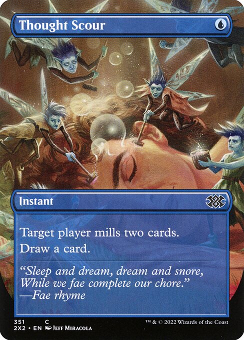 2X2: Thought Scour (Borderless) (Foil)