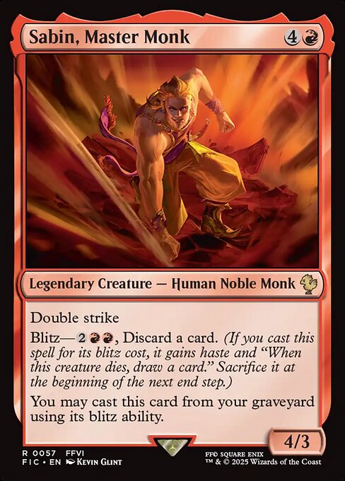 FIC: Sabin, Master Monk