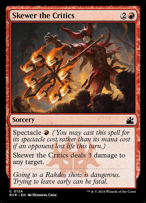 RVR: Skewer the Critics