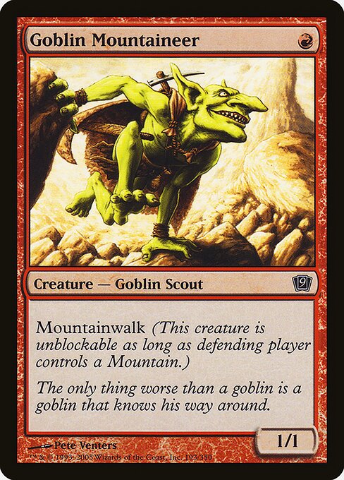 9ED: Goblin Mountaineer (Foil)