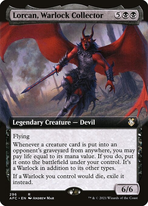 AFC: Lorcan, Warlock Collector (Extended Art)