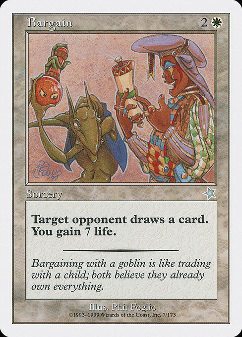 S99: Bargain