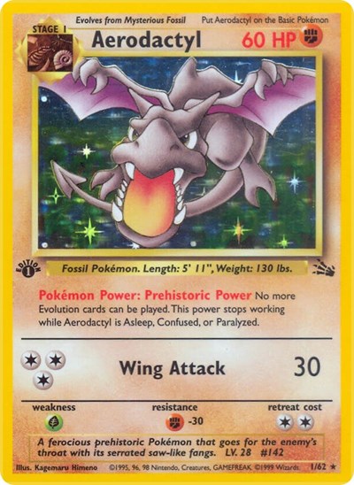 FO: Aerodactyl (1) (1st Edition Holofoil)