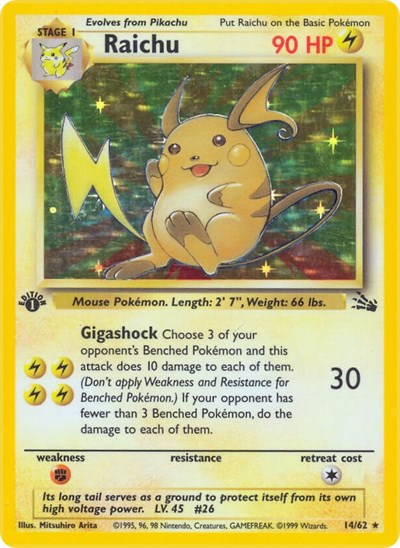 FO: Raichu (14) (1st Edition Holofoil)