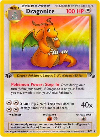 FO: Dragonite (19) (1st Edition)