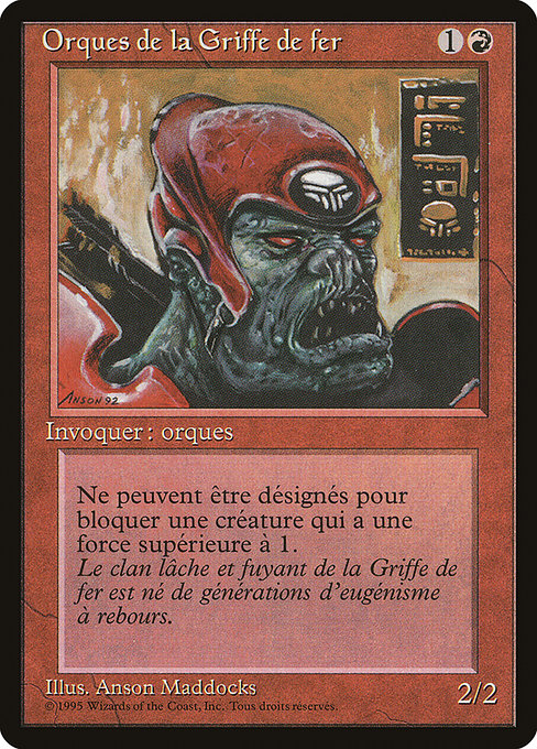 REN: Ironclaw Orcs (French) - "Orques de la Griffe de fer"