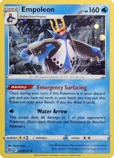 MCAP: Empoleon - 037/172 (Cosmos Holo) (Holofoil)