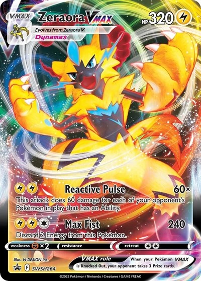 SWSD: Zeraora VMAX - SWSH264 (Holofoil)