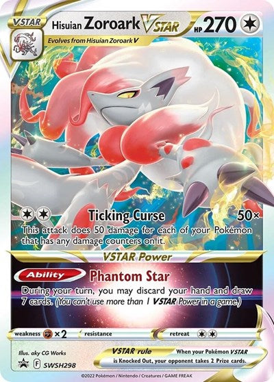 SWSD: Hisuian Zoroark VSTAR - SWSH298 (Holofoil)