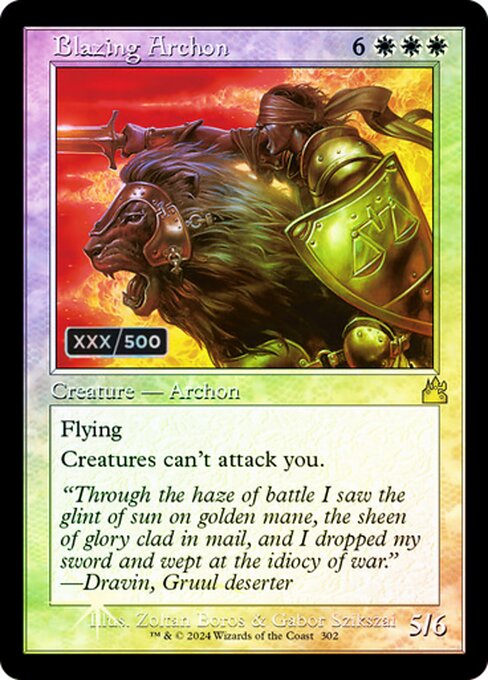 RVR: Blazing Archon (Retro Frame) (Serial Numbered) (Foil)
