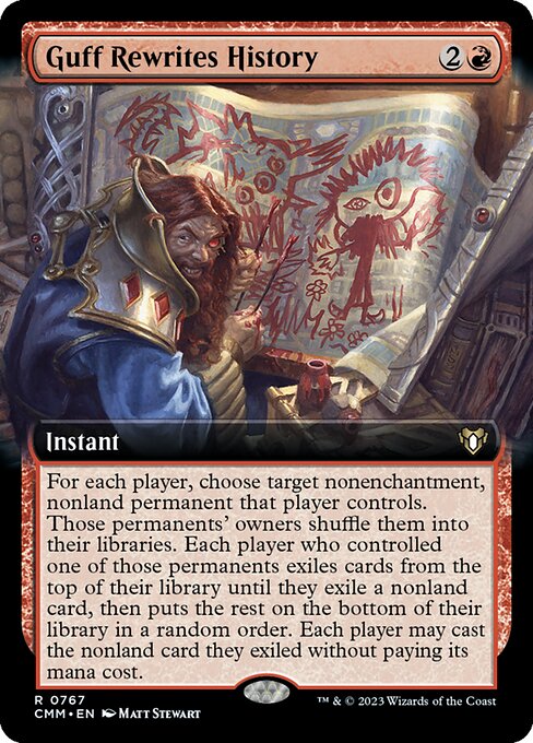 CMM: Guff Rewrites History (Extended Art) (Foil)