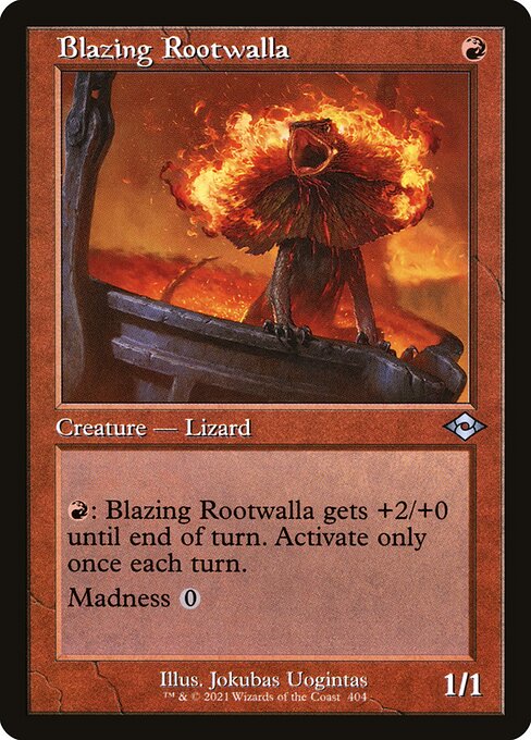 MH2: Blazing Rootwalla (Retro Frame) (Foil Etched)