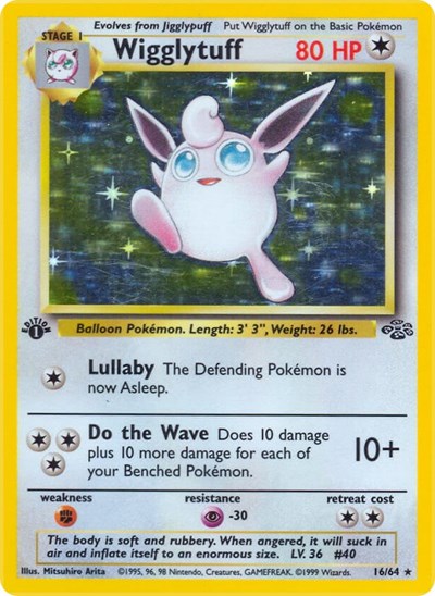 JU: Wigglytuff (16) (1st Edition Holofoil)