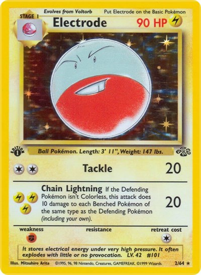 JU: Electrode (2) (1st Edition Holofoil)
