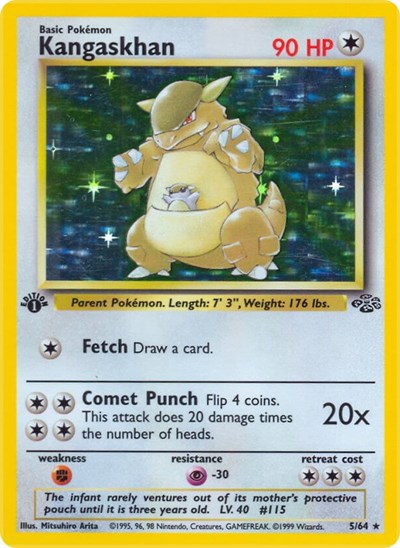 JU: Kangaskhan (5) (1st Edition Holofoil)