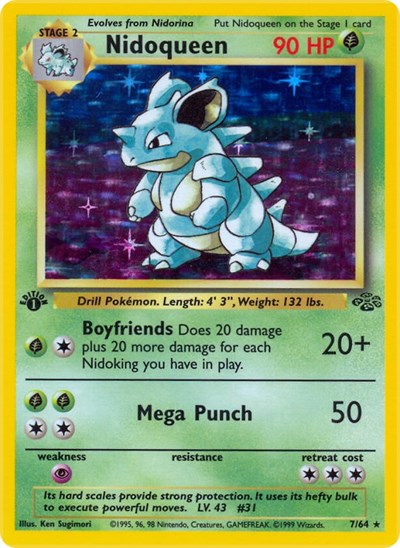 JU: Nidoqueen (7) (1st Edition Holofoil)