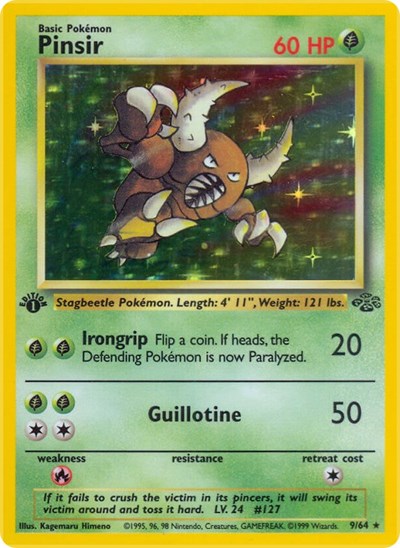 JU: Pinsir (9) (1st Edition Holofoil)