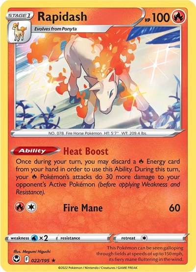 SWSH12: Rapidash (Reverse Holofoil)