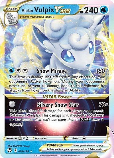 SWSH12: Alolan Vulpix VSTAR (Holofoil)