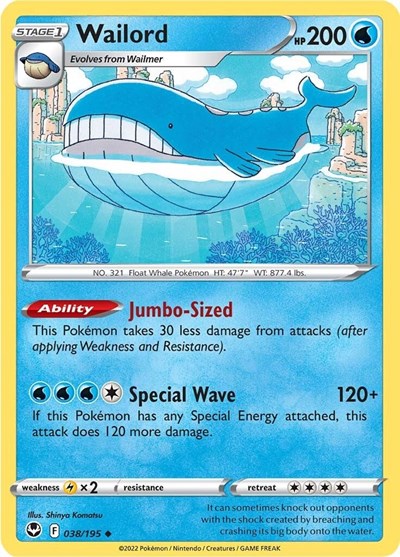 SWSH12: Wailord (Reverse Holofoil)