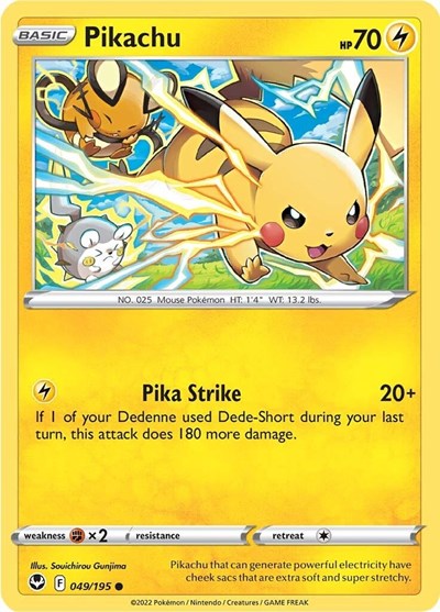SWSH12: Pikachu (Reverse Holofoil)