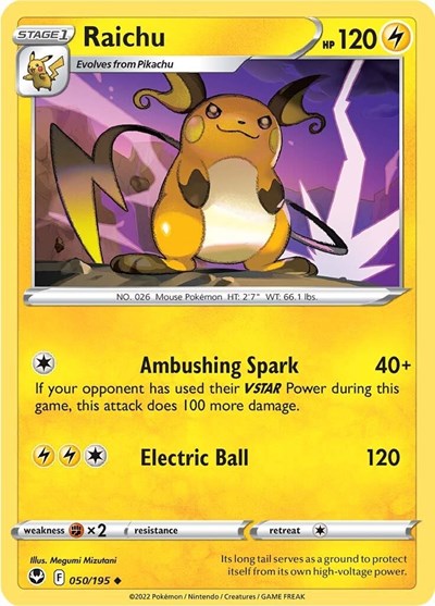SWSH12: Raichu (Reverse Holofoil)