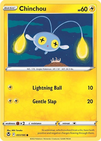 SWSH12: Chinchou (Reverse Holofoil)