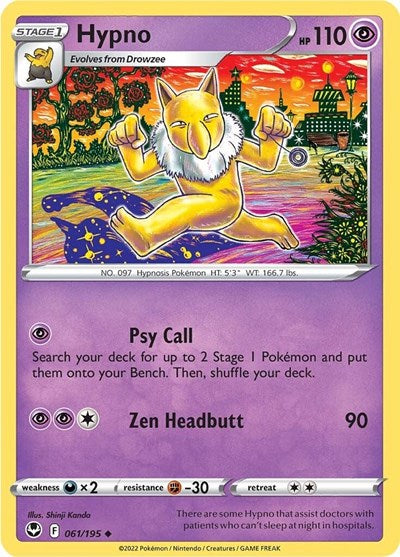 SWSH12: Hypno (Reverse Holofoil)