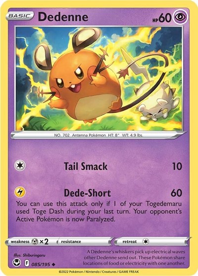 SWSH12: Dedenne (Reverse Holofoil)