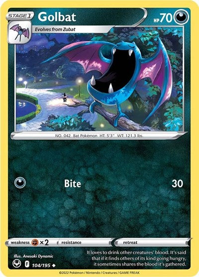 SWSH12: Golbat (Reverse Holofoil)